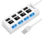 HUB 4xUSB 2.0 aktywny z włącznikami