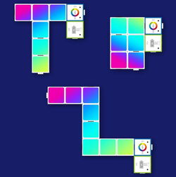 KLOCKI MODUŁOWE LOGICZNE ŚWIECĄCE BT PROGRAM