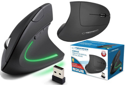 MYSZ WERTYKALNA BEZPRZEWODOWA 2.4GHZ 6D OPTYCZNA USB CORVUS
