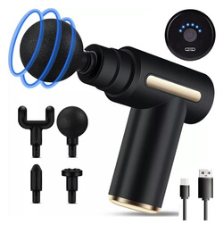 MASAŻER, PISTOLET DO MASAŻU 4 GŁOWICE