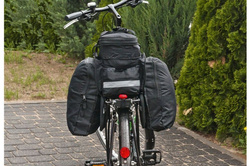 Torba sakwa rowerowa na bagażnik 3 komorowa!