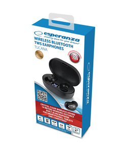 SŁUCHAWKI DOUSZNE BLUETOOTH TWS TUCANA