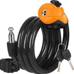 LINKA ZAPIĘCIE ROWEROWE ZABEZPIECZENIE DO ROWERU Z UCHWYTEM + 2 KLUCZYKI