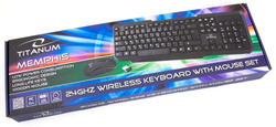 Zestaw klawiatura + mysz 2.4GHZ USB MEMPHIS