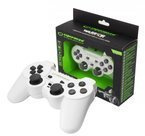 Gamepad z wibracją pad USB do PC/PS3 WARRIOR biały