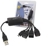 USB 2.0 HUB rozdzielacz 3 x USB 1 x microUSB ESPERANZA