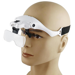 OKULARY POWIĘKSZAJĄCE ZEGARMISTRZOWSKIE LUPA NAGŁOWNA LED SOCZEWKI