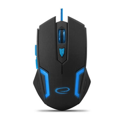Myszka przewodowa dla graczy 6D optyczna USB MX205 FIGHTER niebieska