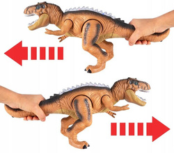 DINOZAUR RC ROBOT LED ZDALNIE STEROWANY INTERAKTYWNY CHODZĄCY DŹWIĘKI PILOT
