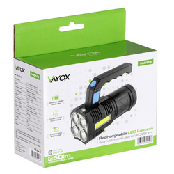 Latarka szperacz 250lm 4xLED + COB VA0113 Vayox