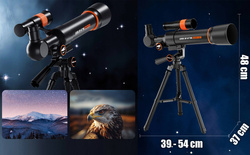 TELESKOP ASTRONOMICZNY EDUKACYJNY NAUKOWY LUNETA STATYW DLA DZIECI