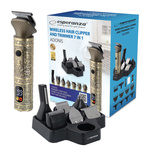 MASZYNKA DO STRZYŻENIA WŁOSÓW BRODY BEZPRZEWODOWA GOLARKA TRYMER ZESTAW 7W1