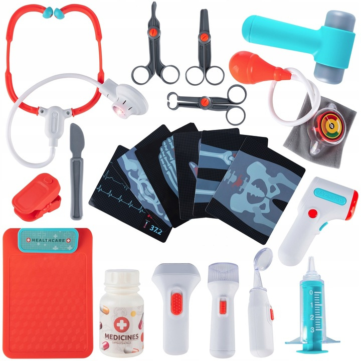 Stacja Medyczna + Akcesoria Dla Dzieci Zestaw Małego Lekarza i Pielęgniarki pol_pl_Stacja-Medyczna-Akcesoria-Dla-Dzieci-Zestaw-Malego-Lekarza-i-Pielegniarki-7733_10