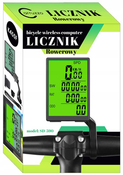LICZNIK ROWERWY BEZPRZEWODOWY LCD
