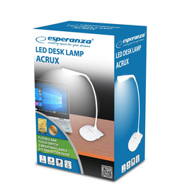 LAMPKA LED BIURKOWA LAMPA ACRUX BIAŁA