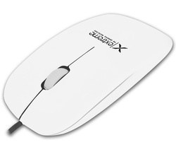 MYSZ PRZEWOD. 3D LACERTA BIAŁA USB