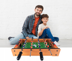 Stół Do Gry W Piłkarzyki Dla Dzieci 51X31Cm Drewniany Piłkarski Zestaw