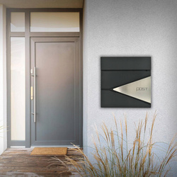 SKRZYNKA NA LISTY ULOTKI GAZETY POCZTOWA LISTOWA STALOWA Z KLUCZYKAMI