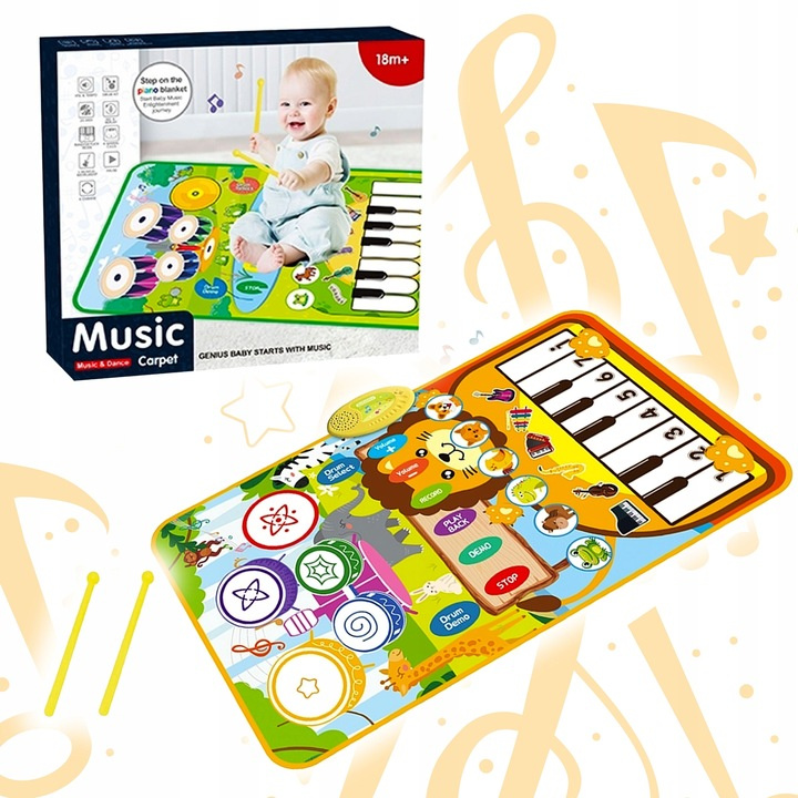 Interaktywna Mata Edukacyjna Dla Dzieci Odgłosy Zwierząt Instrumenty pol_pl_Interaktywna-Mata-Edukacyjna-Dla-Dzieci-Odglosy-Zwierzat-Instrumenty-7726_2