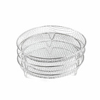 OKRĄGŁY WKŁAD RUSZT PIĘTRO DO AIR FRYERA FRYTKOWNICY BEZTŁUSZCZOWEJ 3SZTUKI