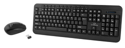 ZESTAW BEZPRZEWODOWY KLAWIATURA + MYSZ 2.4GHZ USB AKRON