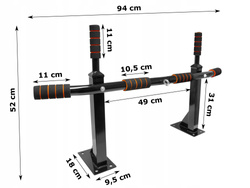 DRĄŻEK DO ĆWICZEŃ PODCIĄGANIA ŚCIENNY UCHWYT NA WOREK