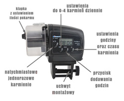 Automatyczny karmnik dla ryb, rybek z LCD AF-2009D