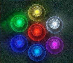 LAMPKA ŚWIATŁOWODOWA SOLARNA OGRODOWA MEDUZA ZESTAW 2 SZTUK