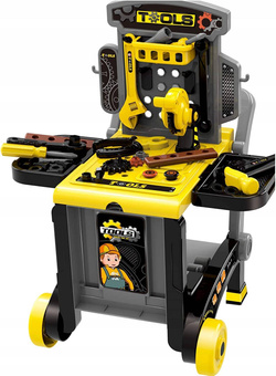 ZESTAW NARZĘDZI WARSZTATOWYCH WÓZEK KUFER TACZKA WARSZTAT MAJSTERKOWICZA