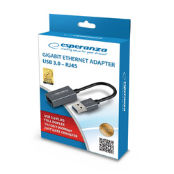 Karta sieciowa USB 3.0-  RJ45 GIGABIT ETHERNET 1000 MBPS