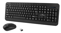 ZESTAW BEZPRZEWODOWY KLAWIATURA + MYSZ 2.4GHZ USB AKRON