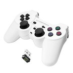 Gamepad bezprzewodowy PS3/USB Gladiator biały