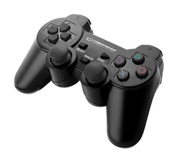 Gamepad z wibracją pad USB do PC/PS3 TROOPER czarny