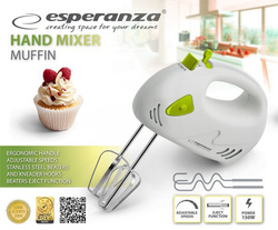 Robot mikser ręczny wielofunkcyjny Esperanza MUFFIN zielony