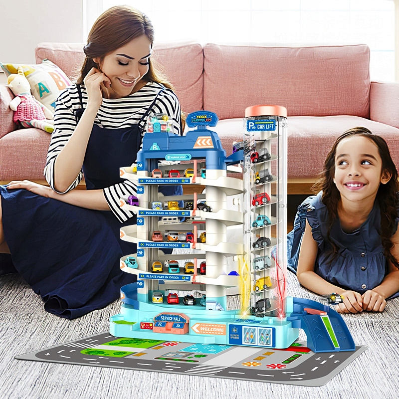 Parking Samochodowy Auta Zjeżdżalnia Autka Dla dzieci Garaż Wielopoziomowy z Windą pol_pl_Parking-Samochodowy-Auta-Zjezdzalnia-Autka-Dla-dzieci-Garaz-Wielopoziomowy-z-Winda-7735_3