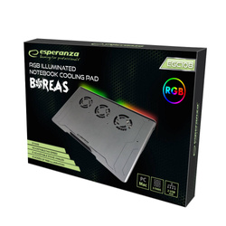 PODSTAWKA CHŁODZĄCA GAMING POD NOTEBOOK LED RGB BOREAS