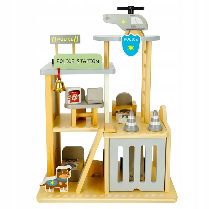 Drewniany Posterunek Komisariat Policji Zestaw Pojazdy Figurki Helikopter pol_pl_Drewniany-Posterunek-Komisariat-Policji-Zestaw-Pojazdy-Figurki-Helikopter-7723_5