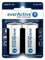 Baterie alkaliczne D / LR20 everActive Pro - 2 sztuki (blister)