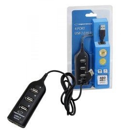 4 portowy HUB USB 2.0 ESPERANZA do 480 MB/s
