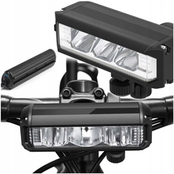 LAMPA ROWEROWA LED PRZEDNIA PRZÓD NA KIEROWNICĘ AKUMULATOR USB 900lm