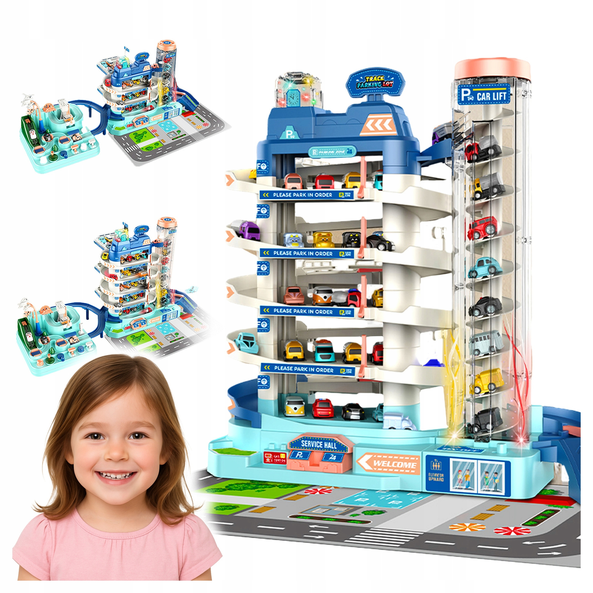 Parking Samochodowy Auta Zjeżdżalnia Autka Dla dzieci Garaż Wielopoziomowy z Windą pol_pl_Parking-Samochodowy-Auta-Zjezdzalnia-Autka-Dla-dzieci-Garaz-Wielopoziomowy-z-Winda-7735_1