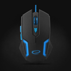 Myszka przewodowa dla graczy 6D optyczna USB MX205 FIGHTER niebieska