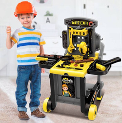 ZESTAW NARZĘDZI WARSZTATOWYCH WÓZEK KUFER TACZKA WARSZTAT MAJSTERKOWICZA