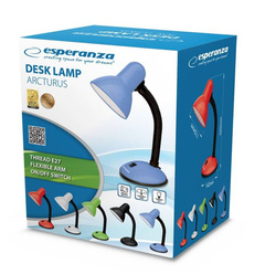 LAMPKA BIURKOWA LAMPA E27 ARCTURUS CZARNA