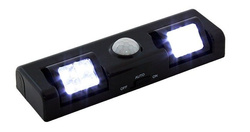 LAMPKA 8 LED Z CZUJNIKIEM RUCHU NA BATERIE CZARNA