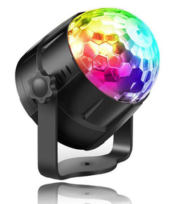 PROJEKTOR KULA DISCO LED RGB REFLEKTOR + PILOT
