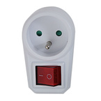 ROZGAŁĘŹNIK ELEKTRYCZNY 1 GNIAZDO Z WYŁĄCZNIKIEM