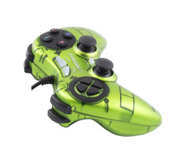 Gamepad z wibracją pad USB do PC FIGHTER zielony