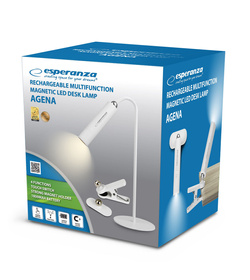 LAMPKA BIURKOWA LED 3W1 AGENA BIAŁA