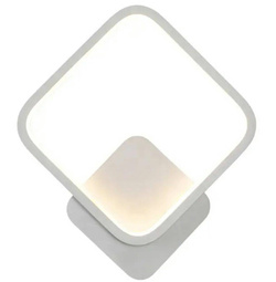 KINKIET ŚCIENNY LED 12W 20x23CM BIAŁY